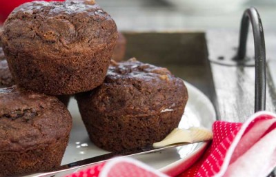 Chocolate-Zucchini-Muffins